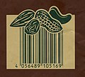 Valider Barcode auf einer Packung Erdnüsse