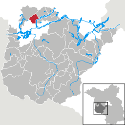Läget för kommunen Beetzsee i Landkreis Potsdam-Mittelmark