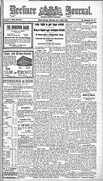 Berliner Journal front page