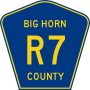 Thumbnail for File:Big Horn County Route R7 WY.svg