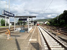 Bahnsteige des Hauptbahnhofs von Bingen am Rhein