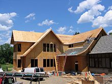 Constructing the library extension, June 2008 Briarcliff library expansion 21.jpg