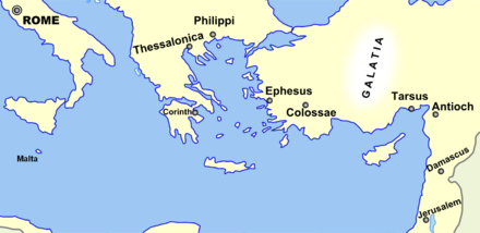 The eastern Mediterranean region in the time of Paul the Apostle