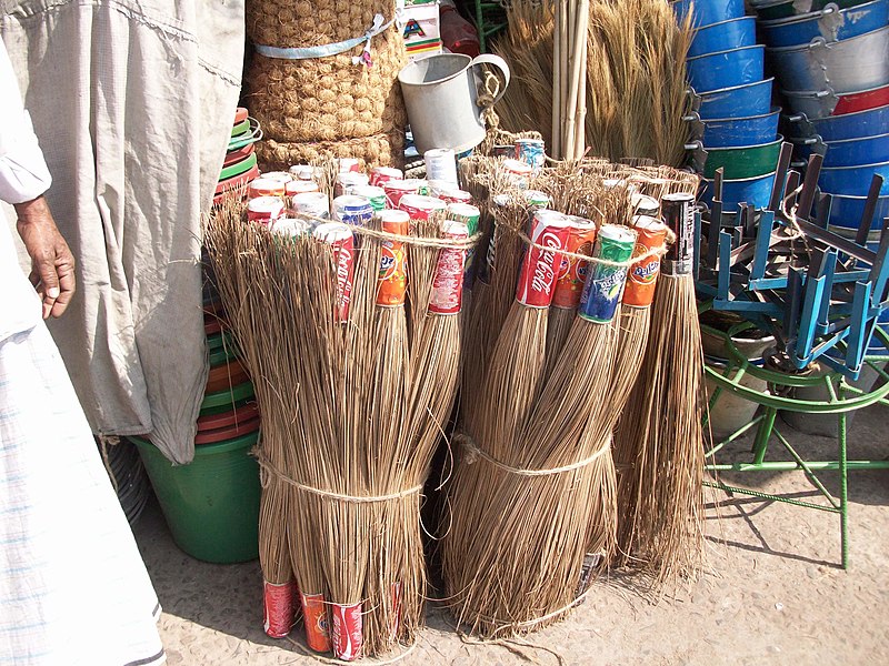 File:Brooms made from recycled material old Dhaka (8475701470).jpg