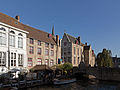 Brugge, brug van de Wollestraat naar de Eekhoutstraat