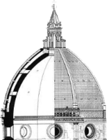 Проект купола собора Санта-Мария-дель-Фьоре, Флоренция. Разрез