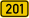 Bundesstraße 201 number.svg