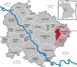 Kaart van Burgsalach