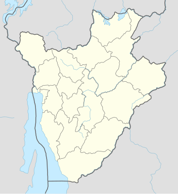 Mapa de localización de Burundi