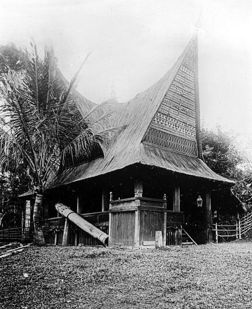 A traditional house in Mandailing Natal Regency.