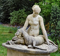 Cannizaro Park, The statue of Diana and the Fawn (cropped).jpg
