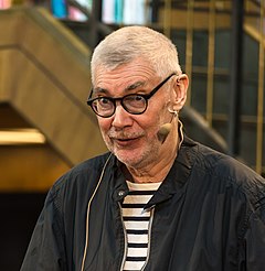Carl-Johan Malmberg på Poesimässan 2017 på Stadsbiblioteket i Stockholm.