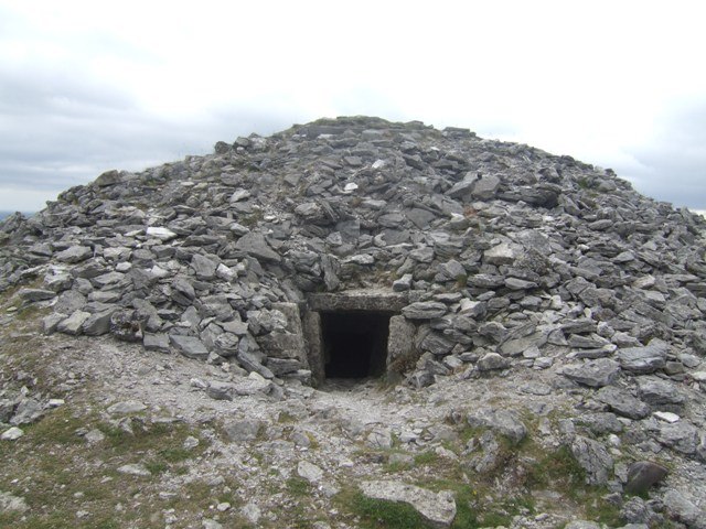 One of the cairns at Carrowkeel Megalithic Cemetery in Ireland, which covers a passage tomb.