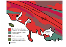 Carte géologique de Ploemeur.