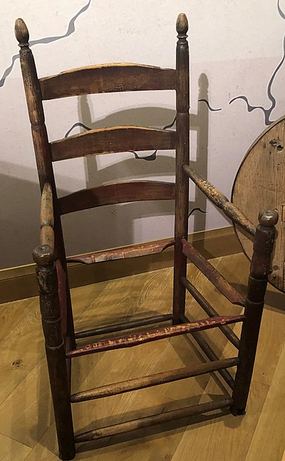 Chair made by Brigham Young, who was a carpenter early in his life.