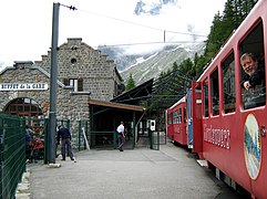 Train en gare en août 2007.