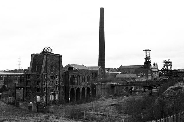 Chatterley Whitfield Colliery from the nearby spoil heap