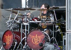 Chris Adler Sonisphere-festivaalilla Ruotsissa vuonna 2009.