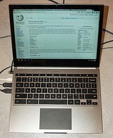 Chromebook Pixel (Wi-Fi) open Chromebook Pixel (WiFi) open.JPG