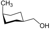 Cis-4-Methylcyclohexanemethanol-Structural Formula V.1.svg