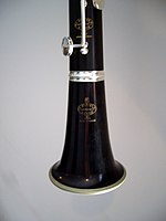 The bell of a B-flat clarinet Clarinet Bell.JPG