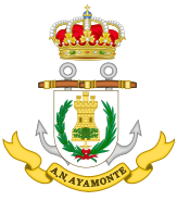 Coat of Arms of the Naval Assistantship of Ayamonte Maritime Action Forces (FAM)