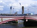 Construction of The Shard and Blackfriars station, August 2011 - 8258918588.jpg