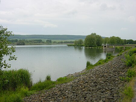 Dachwig Stausee Damm