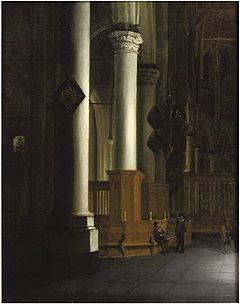 The interior of the 'Laurenskerk', Rotterdam