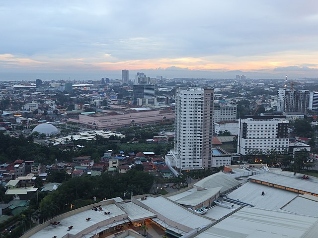Image: Davao aerial view sunset (Davao City; 11 26 2021)