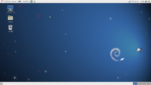 Captura de pantalla de Debian GNU / kFreeBSD