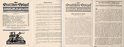 Typische Beispielseiten aus dem Jahrgang 1926