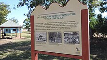 Did you know Normanton is the "Town like Alice"?, Normanton, 2019 Did you know Normanton is the "Town like Alice"%3F, information board, Normanton, June 2019.jpg
