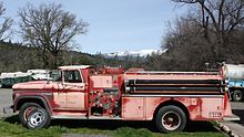 #71 Dry Creek Fire District truck at Lake Pillsbury