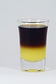 * Nomination The "Duck Blaster" cocktail made with orange juice and Jägermeister layered in a shooter glass. --Letartean 15:19, 25 May 2015 (UTC) * Decline Unsharp, noisy, need better cropping --Nino Verde 15:51, 25 May 2015 (UTC)