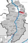 Location of the community Durach in the Oberallgäu district