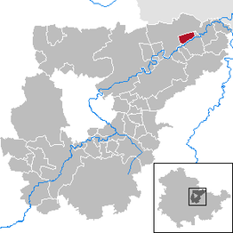 Kaart van Eberstedt