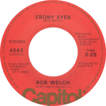 Ebony eyes by bob welch US single side-A.png