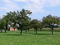 Blick von der Kirche in die umgebende Landschaft