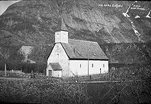 Old Eidfjord Church Eidfjord gamle kyrkje Wilse.jpeg