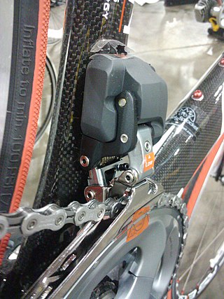 <span class="mw-page-title-main">Electronic gear-shifting system</span> Method of changing gears on a bicycle