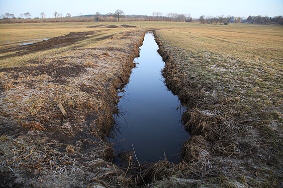 Entwässerungsgraben in Schleswig-Holstein