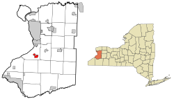 Umístění v Erie County a New Yorku