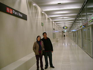 <span class="mw-page-title-main">Parc Nou (Barcelona Metro)</span> Metro station in Barcelona, Spain