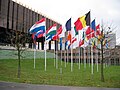 Thumbnail for File:European Court of Justice (ECJ) in Luxembourg with flags 0017 (1674479483).jpg