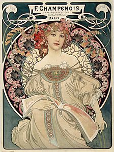Reverie, poster for the publishing house Champenois (1897)