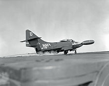 A VF-781 F9F lands on the USS Oriskany in November 1952 F9F VF-781 landing CV-34 1952.jpeg