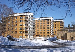Fagersjös nyare bebyggelse.