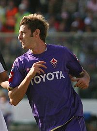 Federico Balzaretti sous le maillot de la Fiorentina.