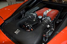 Moteur de la Ferrari 458 Italia